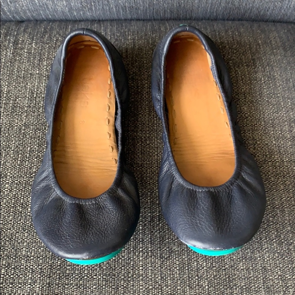 Navy Tieks Flats